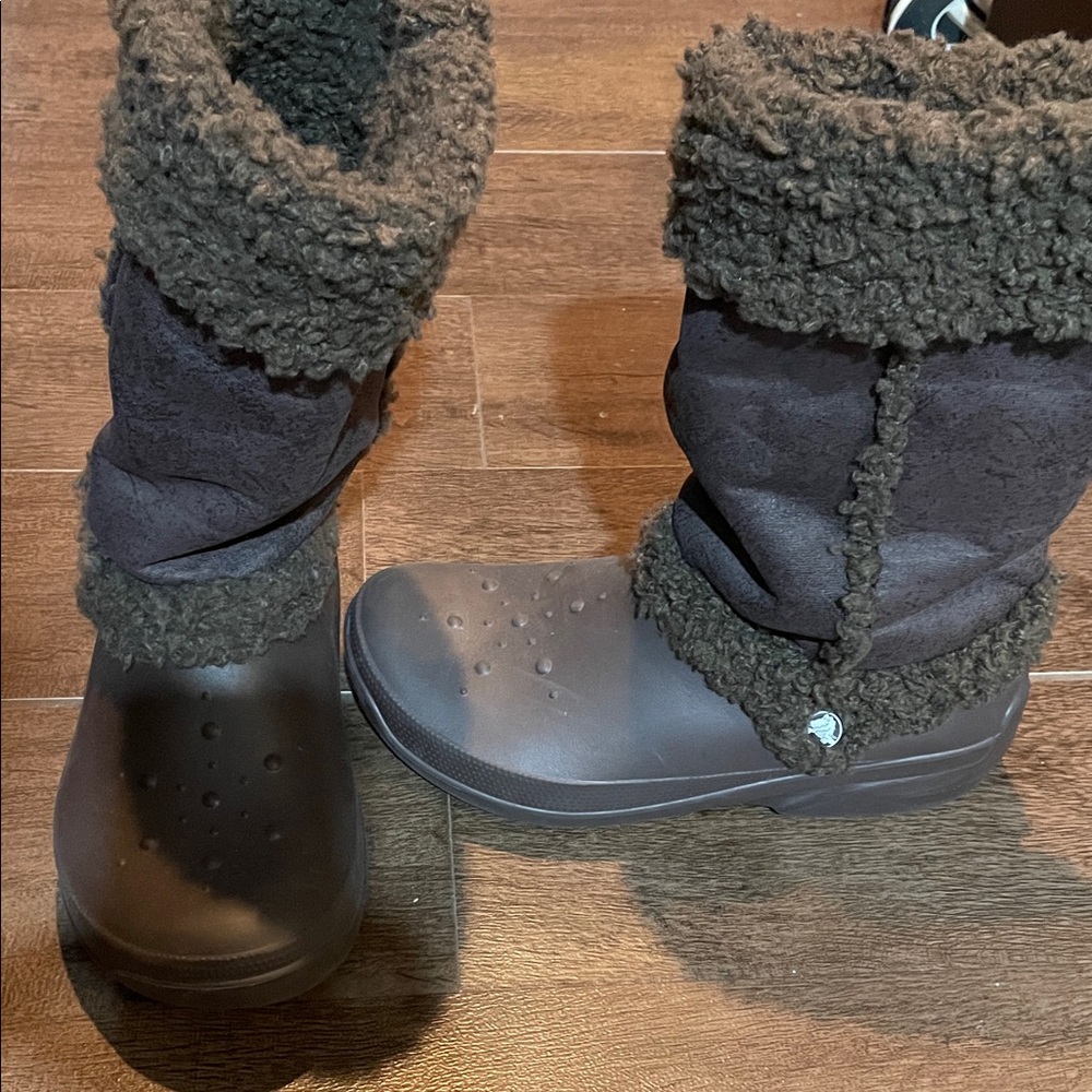 CROCS Dark brown Winter Boots